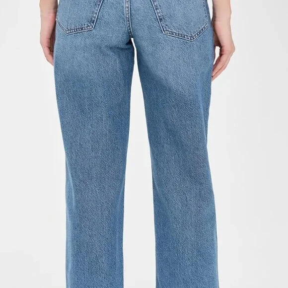 Soft & Stylish Women's High-Rise Wide-Leg Jeans - Premium Eco-Friendly Fabric